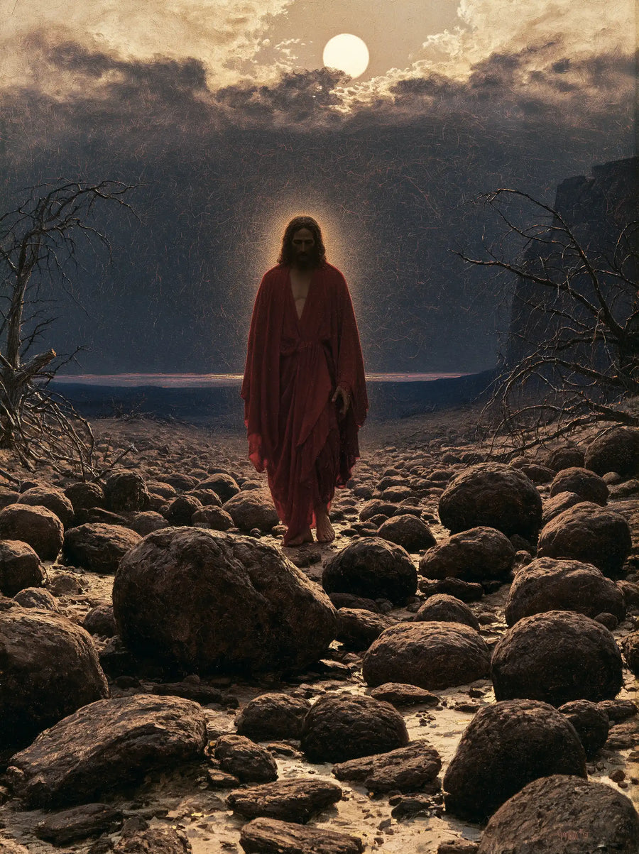 Jesus in the Desert - Symbolist · Portrait n° 24