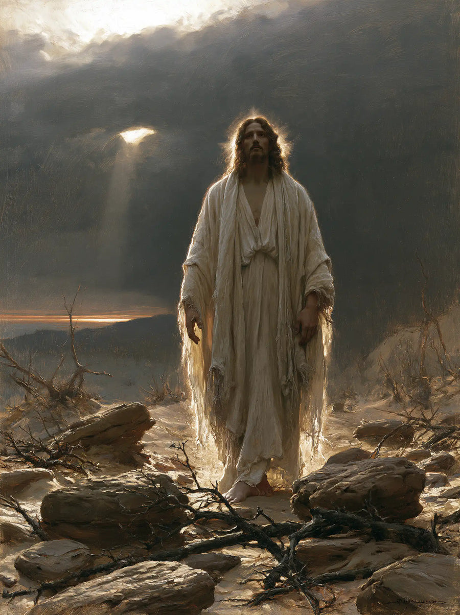 Jesus in the Desert - Symbolist · Portrait n° 28