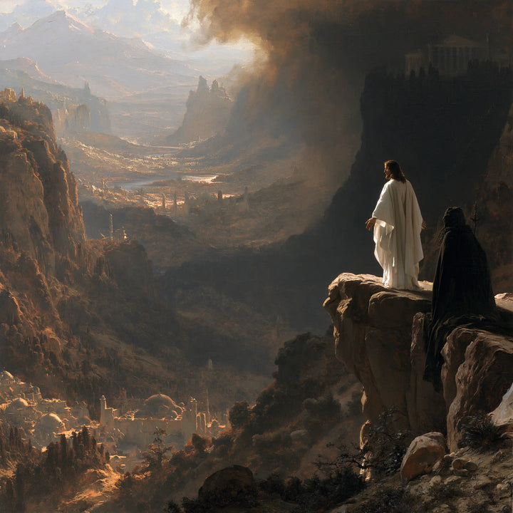 Jesus in the Desert - The Temptation of the Kingdoms · Square n° 2