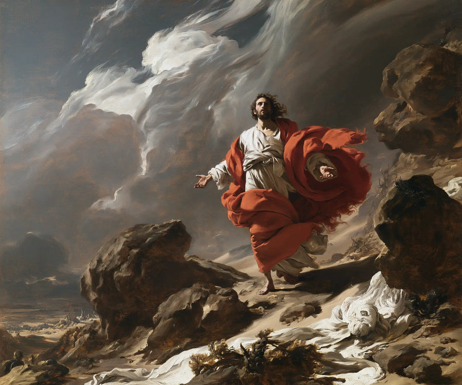 Jesus in the Desert - Theatrical Baroque · Landscape n° 3