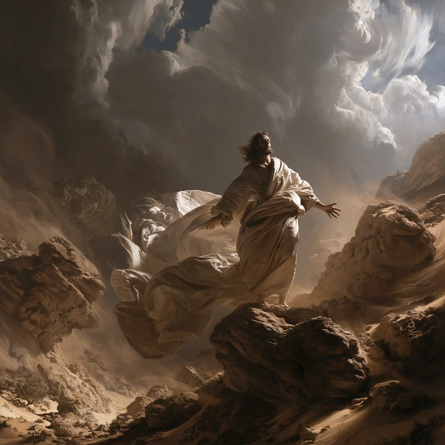 Jesus in the Desert - Theatrical Baroque · Square n° 4
