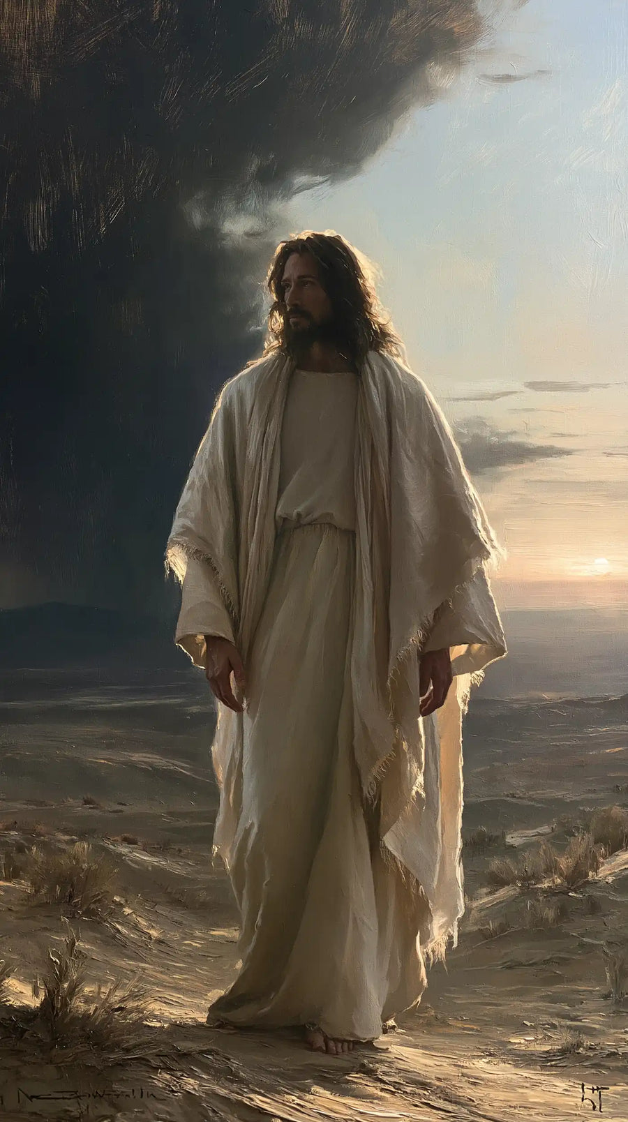 Jesus in the Desert - Victory Over Temptation · Portrait n° 2