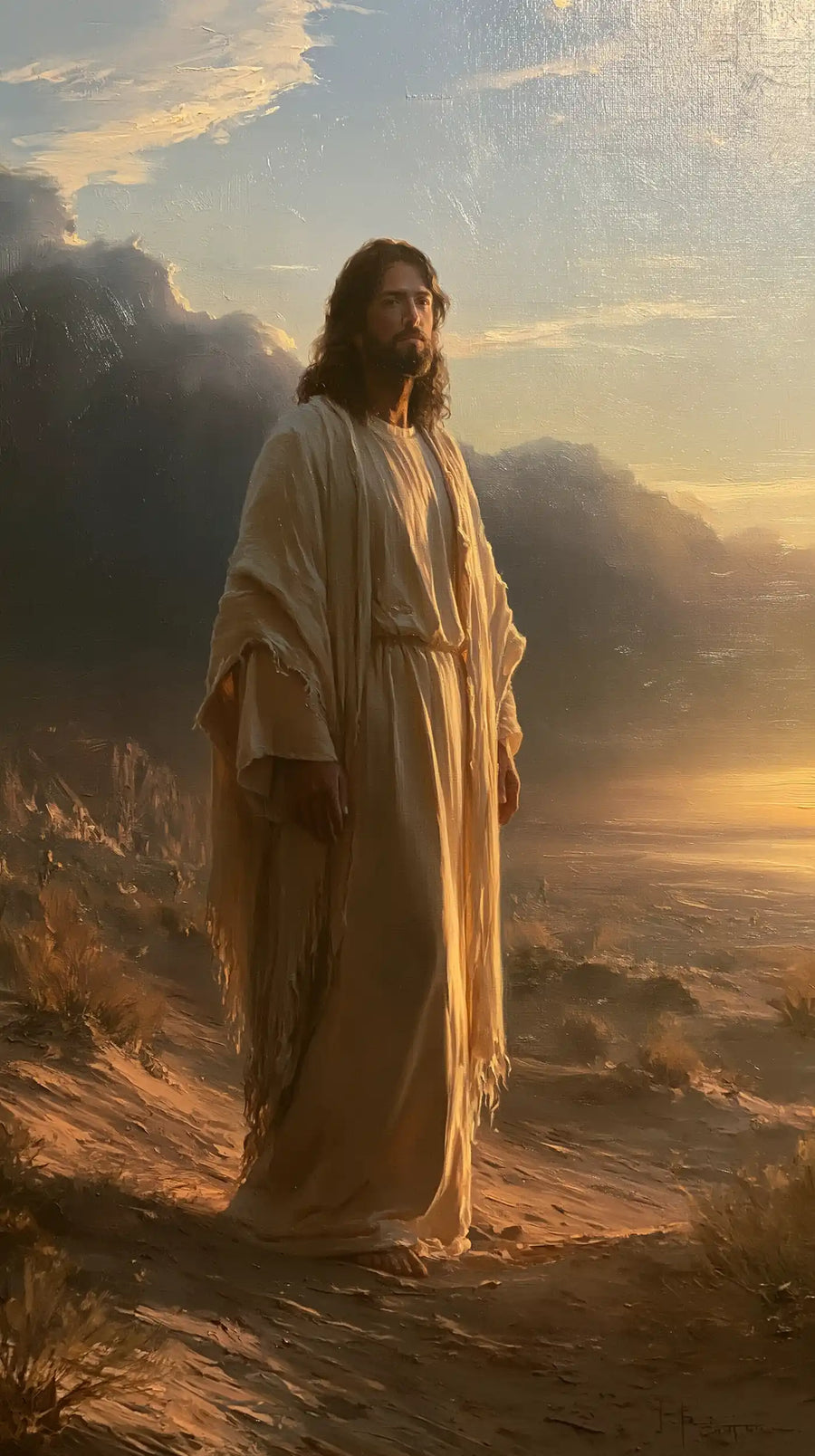 Jesus in the Desert - Victory Over Temptation · Portrait n° 5