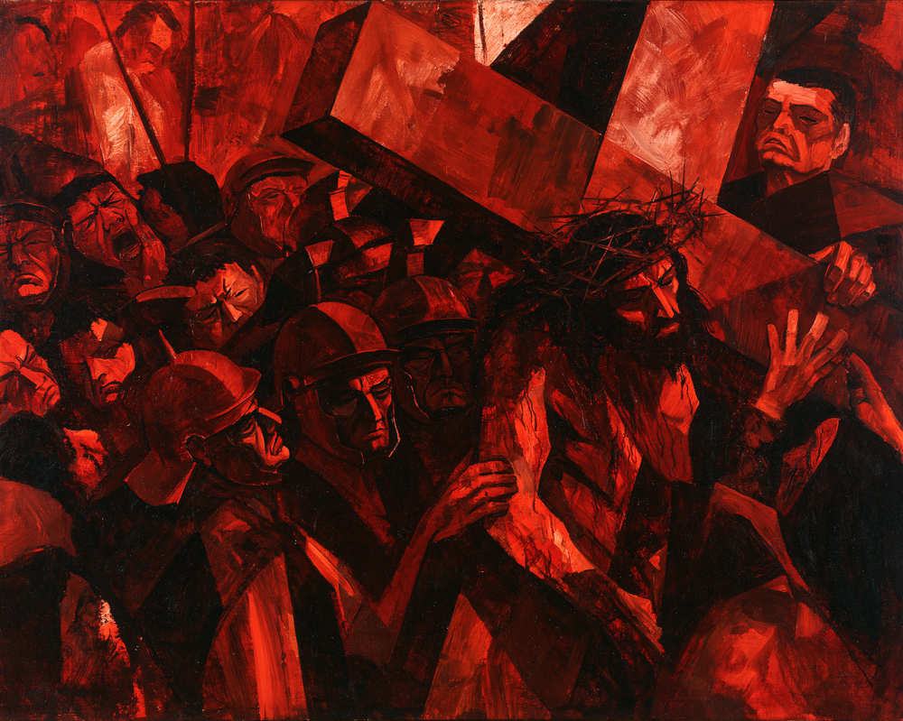 Le stazioni della Via Crucis - Espressionista · Paesaggio n° 7 - Arte cristiana