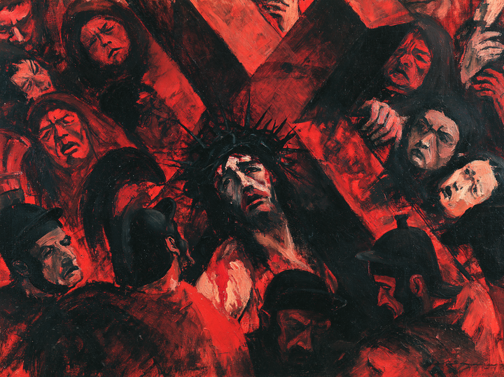 Le stazioni della Via Crucis - Espressionista · Paesaggio n° 9