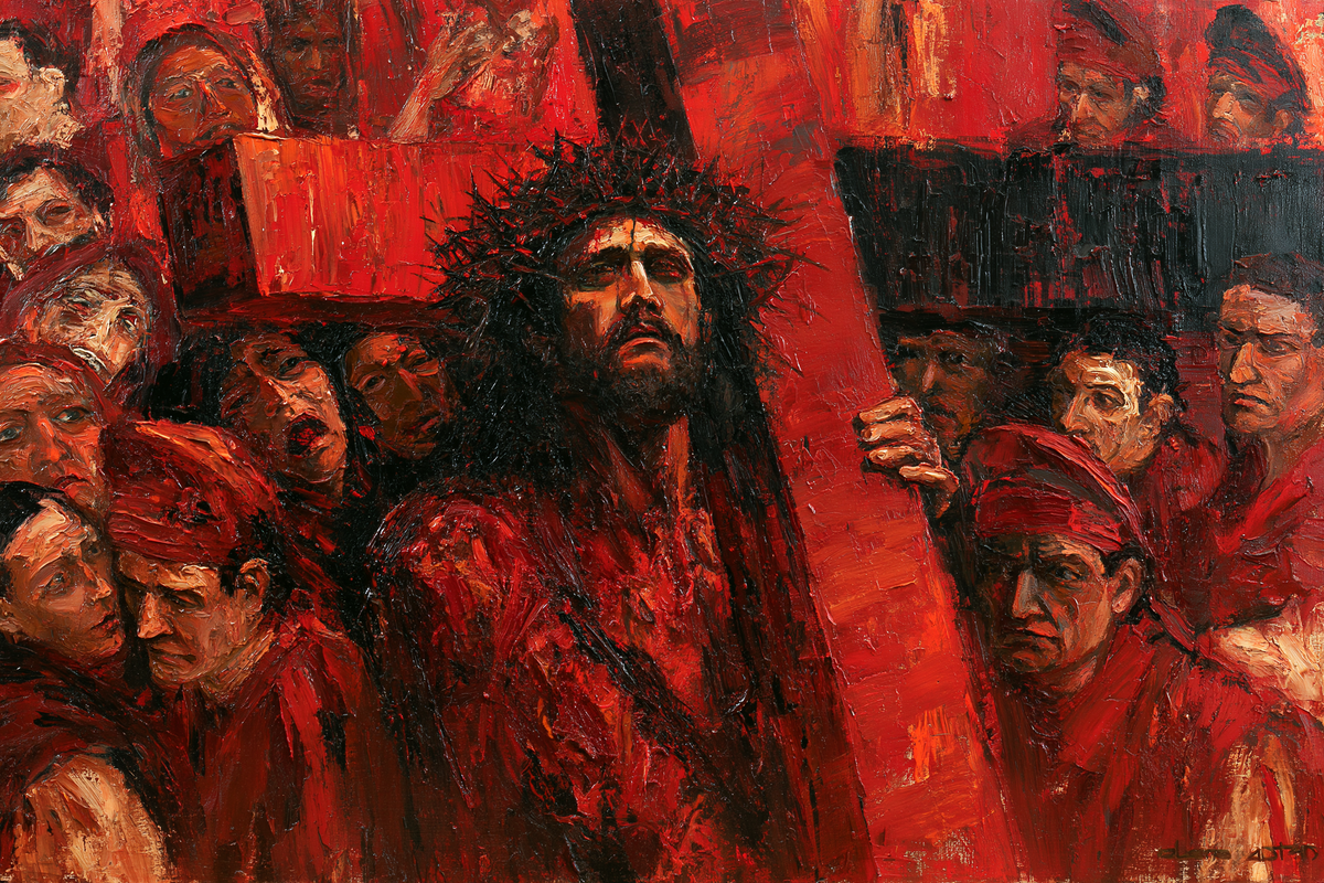 Le stazioni della Via Crucis - Espressionista · Paesaggio n° 13