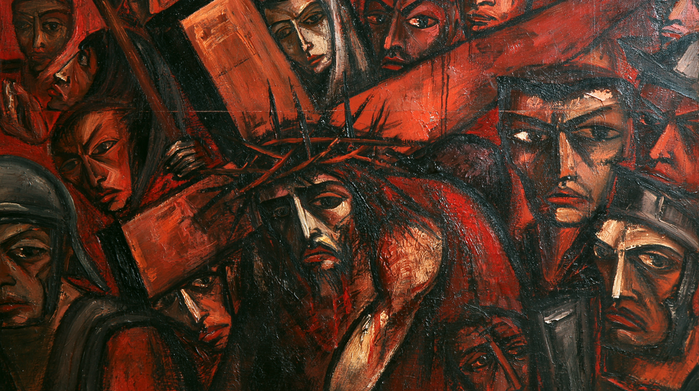 Le stazioni della Via Crucis - Espressionista · Paesaggio n° 16 - Arte cristiana