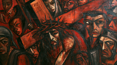 Le stazioni della Via Crucis - Espressionista · Paesaggio n° 16