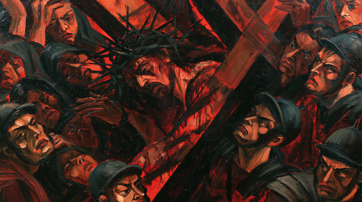 Le stazioni della Via Crucis - Espressionista · Paesaggio n° 17