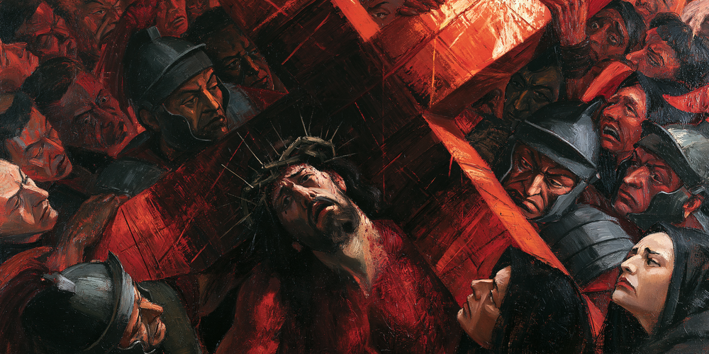 Le stazioni della Via Crucis - Espressionista · Paesaggio n° 20 - Arte cristiana