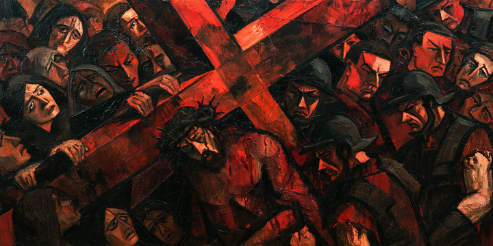 Le stazioni della Via Crucis - Espressionista · Paesaggio n° 21