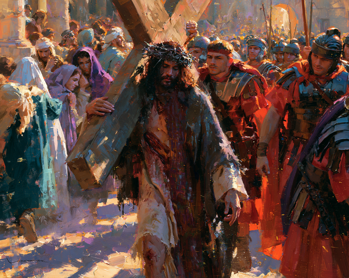 Le stazioni della Via Crucis - Impressionista · Paesaggio n° 5