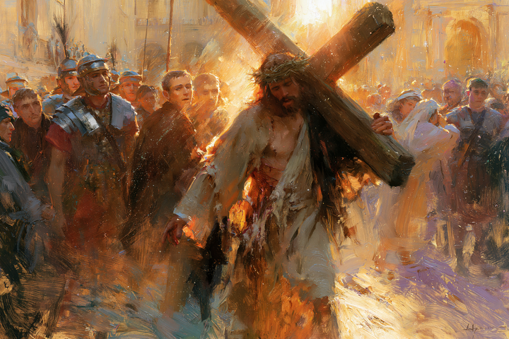 Le stazioni della Via Crucis - Impressionista · Paesaggio n° 6