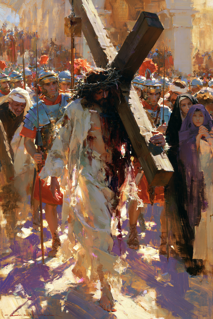 Le stazioni della Via Crucis - Impressionista · Ritratto n° 8