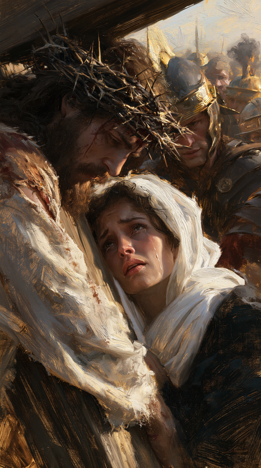 Le stazioni della Via Crucis - Gesù incontra sua madre · Ritratto n° 87