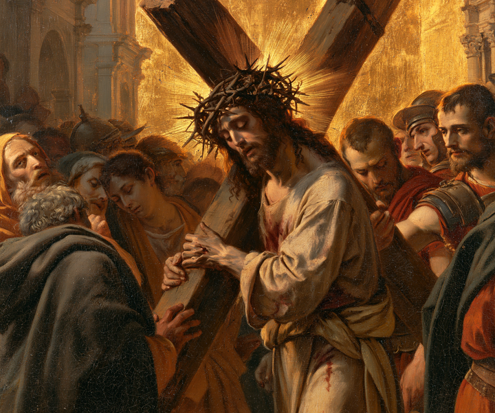 Le stazioni della Via Crucis - Sacro d'Oro · Paesaggio n° 3
