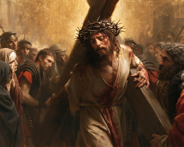Le stazioni della Via Crucis - Sacro d'Oro · Paesaggio n° 4