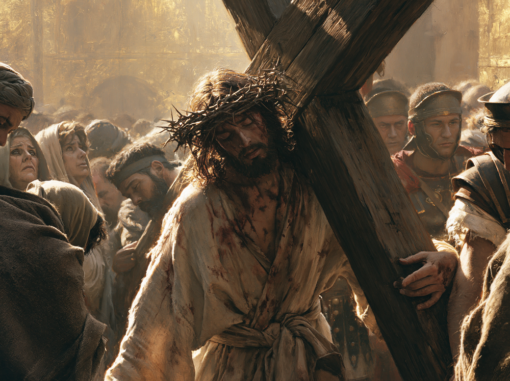 Le stazioni della Via Crucis - Sacro d'Oro · Paesaggio n° 7 - Arte cristiana