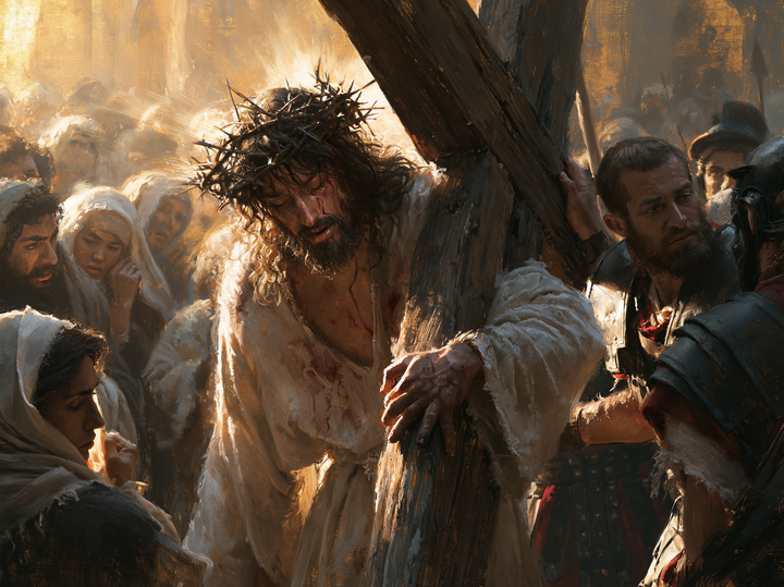 Le stazioni della Via Crucis - Sacro d'Oro · Paesaggio n° 8