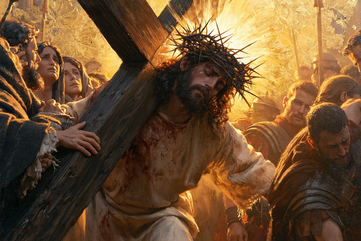 Le stazioni della Via Crucis - Sacro d'Oro · Paesaggio n° 10