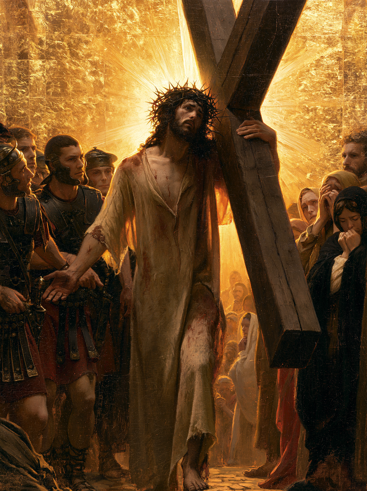 Le stazioni della Via Crucis - Sacro d'Oro · Ritratto n° 5