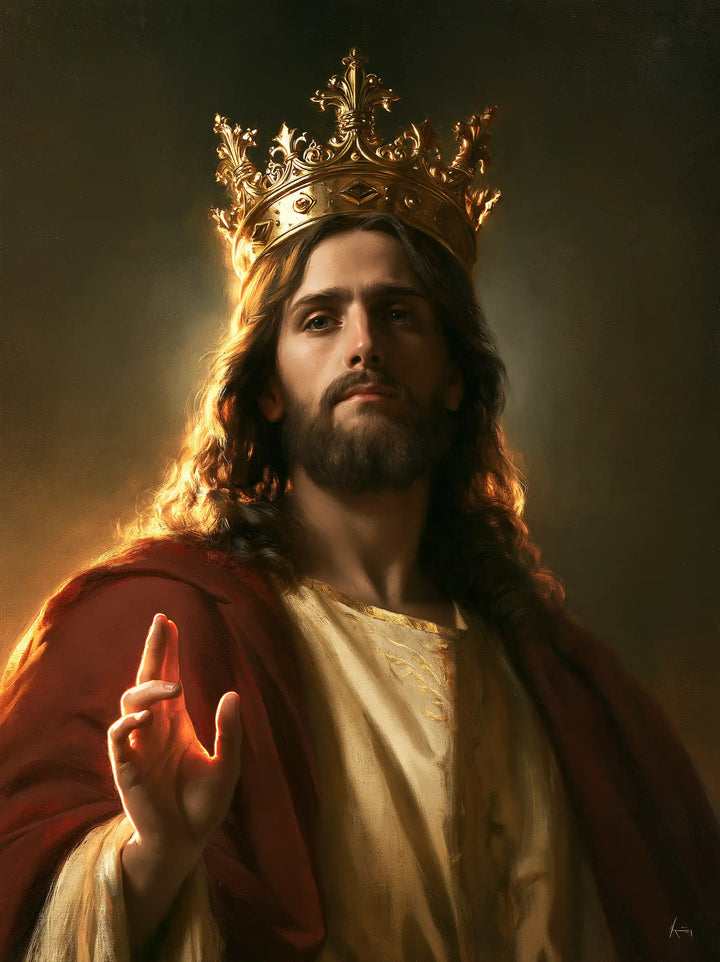Jesus the King - Close Royal Portrait · Portrait n° 4