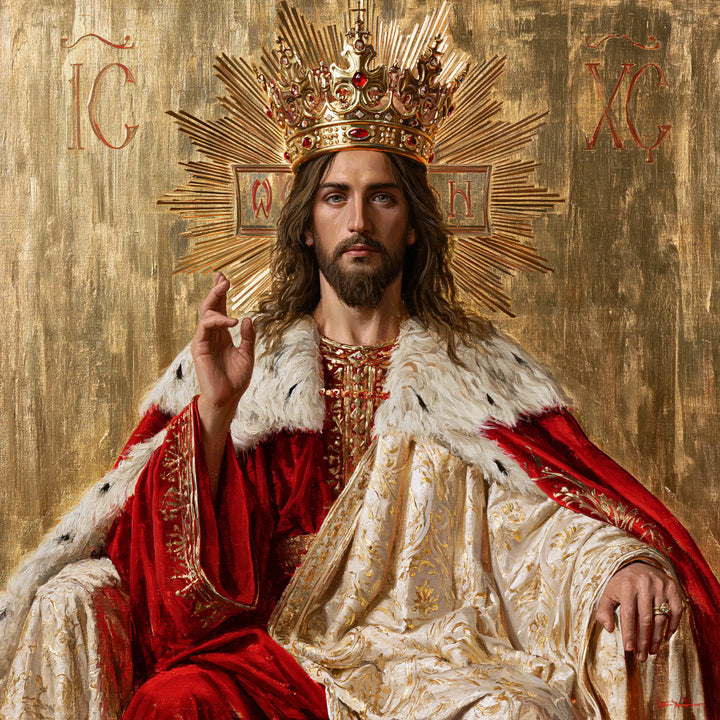 Jesus the King - Contemporary Byzantine · Square n° 2