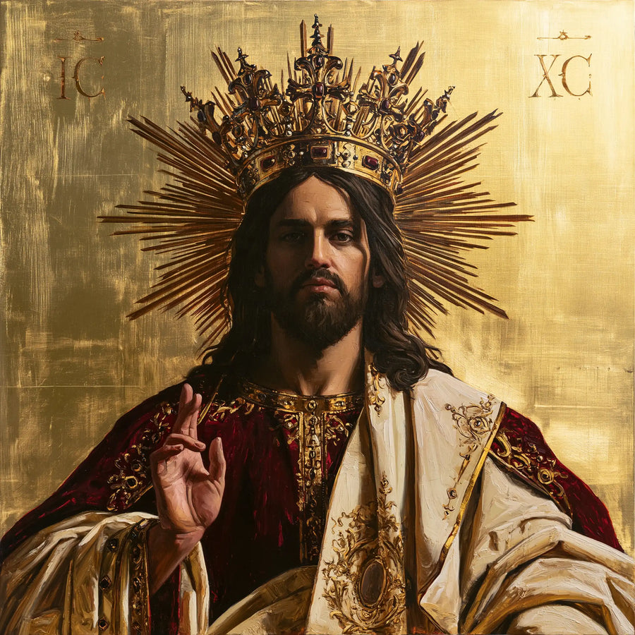 Jesus the King - Contemporary Byzantine · Square n° 4