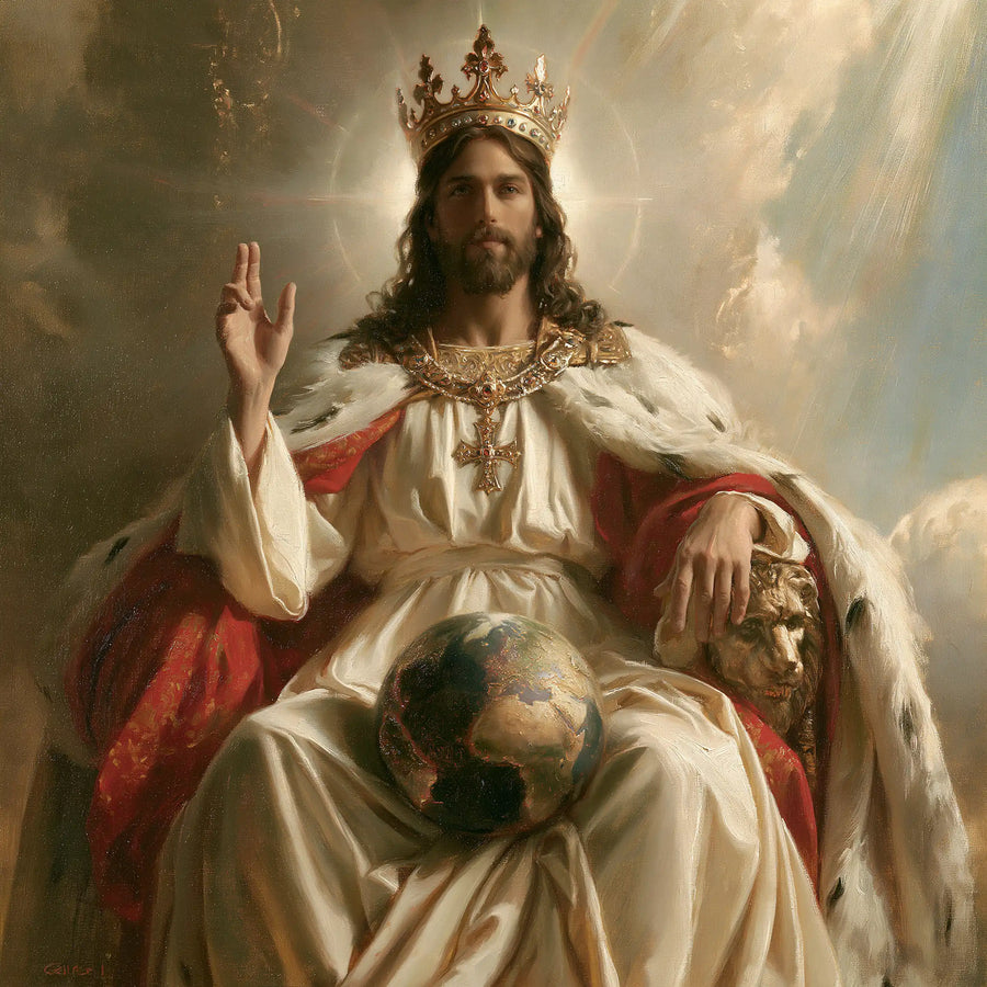 Jesus the King - The Globe of the World · Square n° 3
