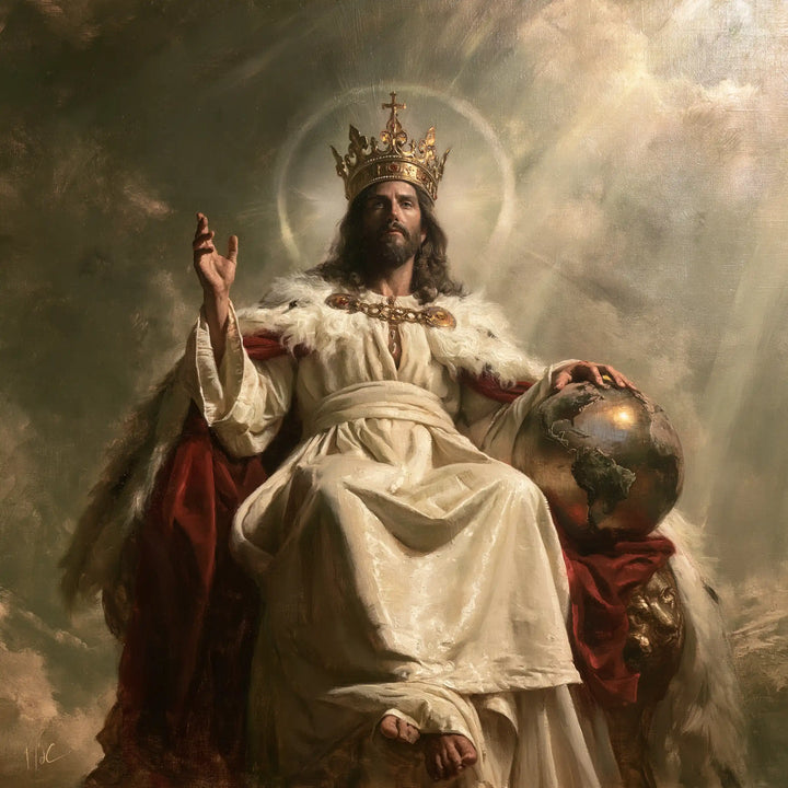 Jesus the King - The Globe of the World · Square n° 5