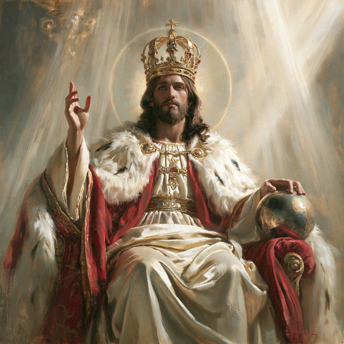 Jesus the King - The Globe of the World · Square n° 8