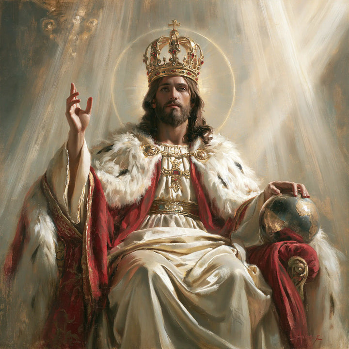 Jesus the King - The Globe of the World · Square n° 8