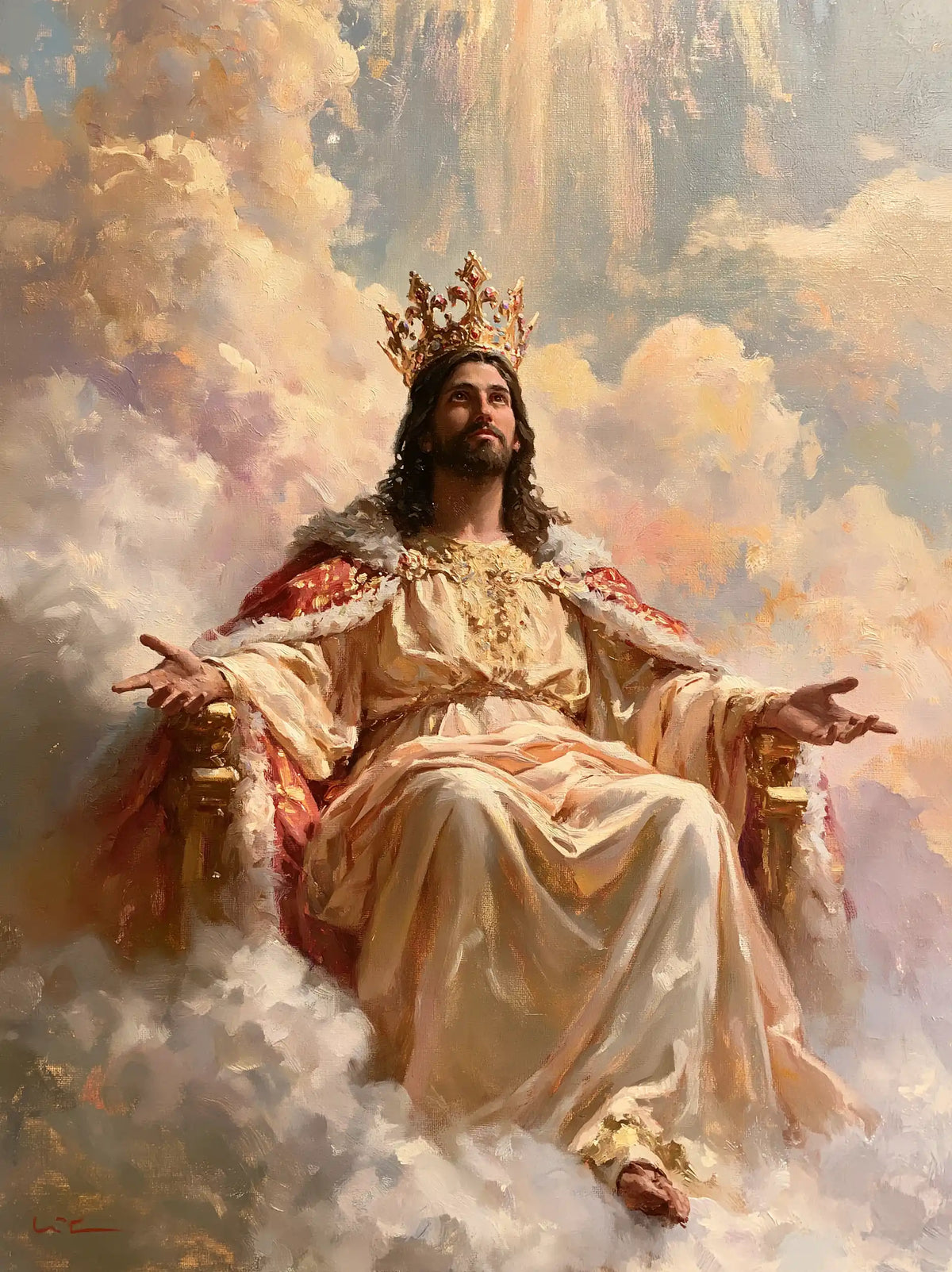 Jesus the King — The Reign in Peach-Coloured Clouds