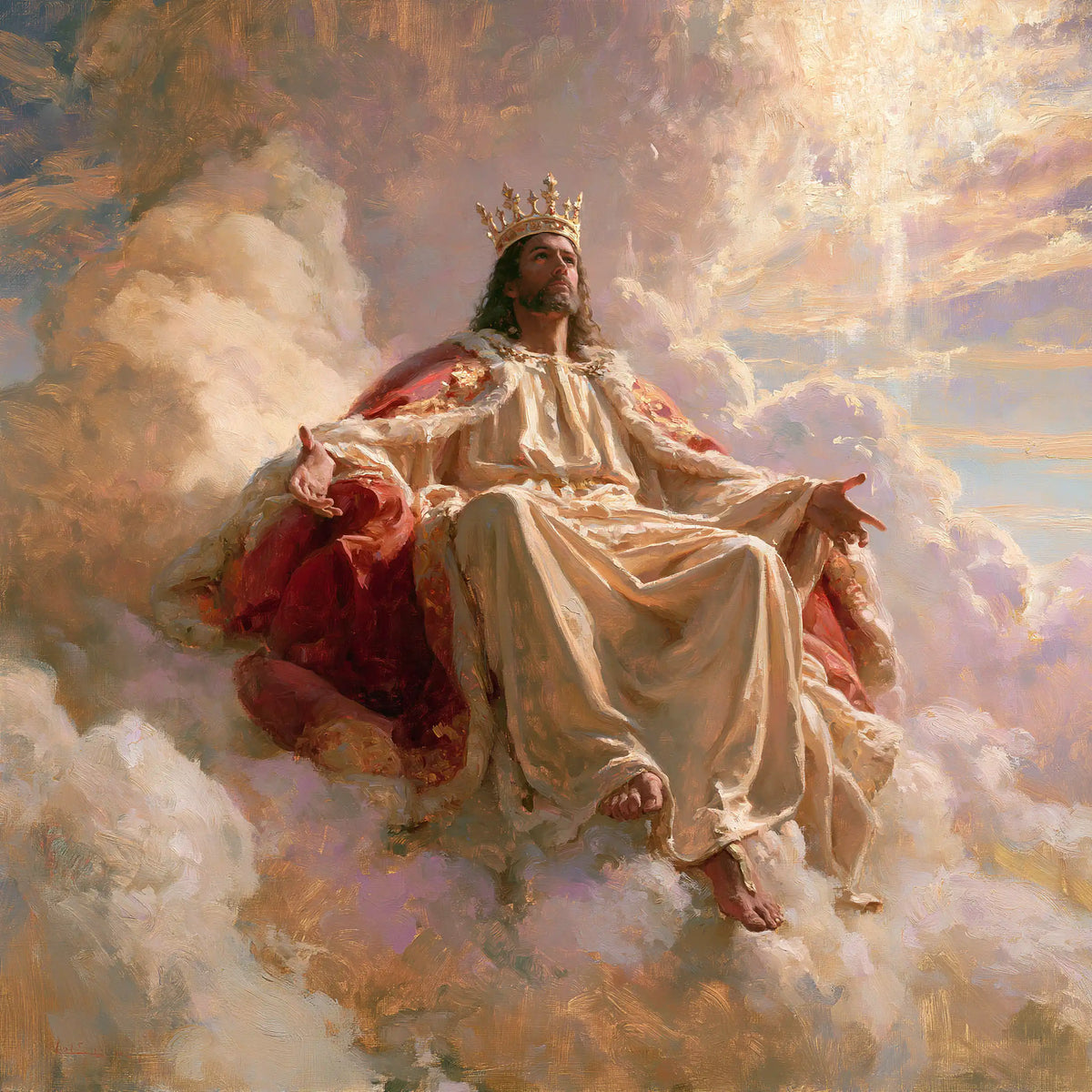 Jesus the King — Repose at the Edge of the Iridescent Sky