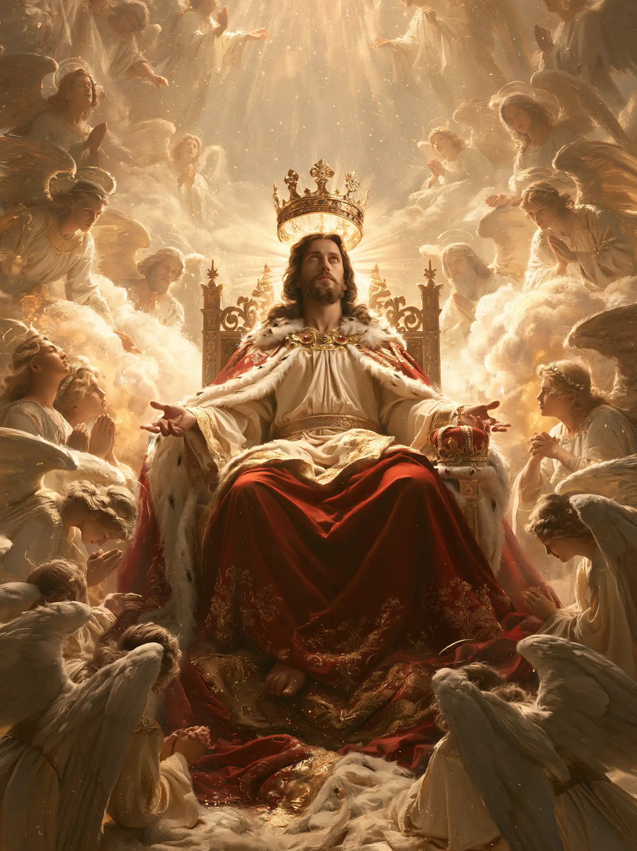 Jesus the King - Jesus the King with Angels · Portrait n° 14