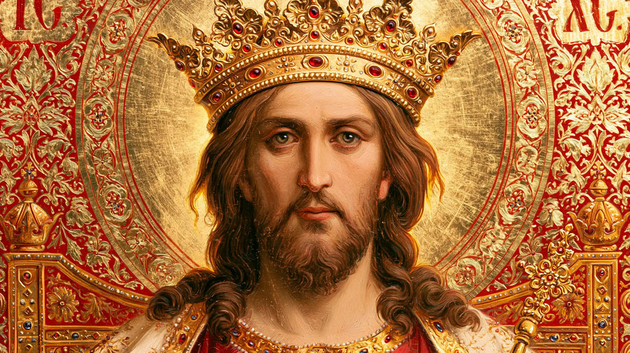 Jesus the King - Red, Ivory and Gold · Landscape n° 8