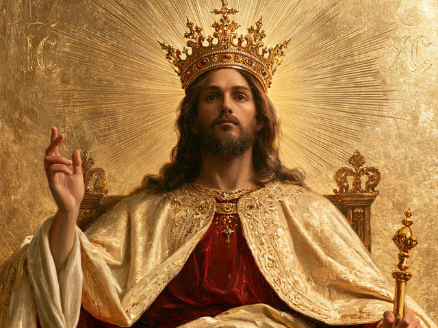 Jesus the King — The Sceptre Beside the Engraved Sun
