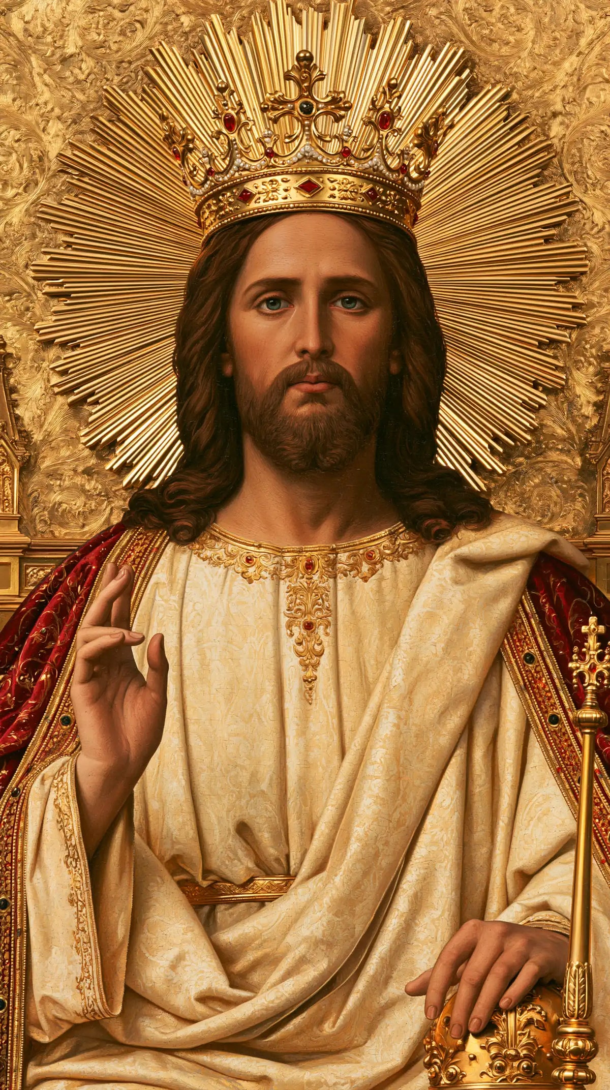 Jesus the King - Sacred Gold · Portrait n° 7