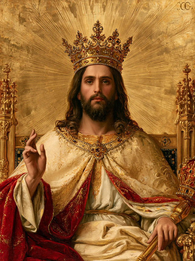 Jesus the King — The Throne in Solar Patina