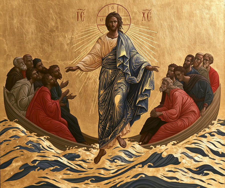 Jesus Walking on Water - Contemporary Byzantine · Landscape n° 2