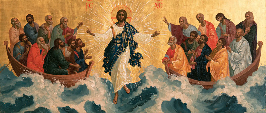 Jesus Walking on Water - Contemporary Byzantine · Landscape n° 17