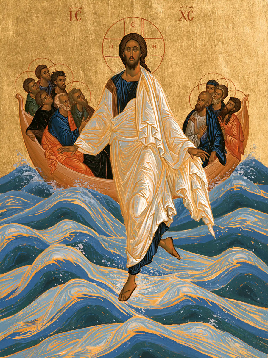 Jesus Walking on Water - Contemporary Byzantine · Portrait n° 20