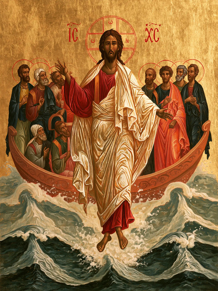 Jesus Walking on Water - Contemporary Byzantine · Portrait n° 21