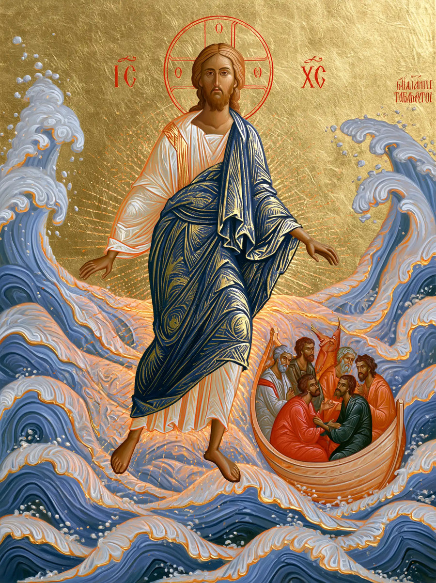 Jesus Walking on Water - Contemporary Byzantine · Portrait n° 22