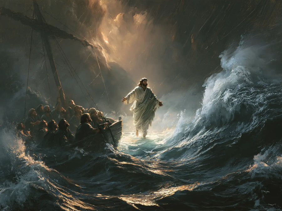 Jesus Walking on Water - Explosion of Movement · Landscape n° 5