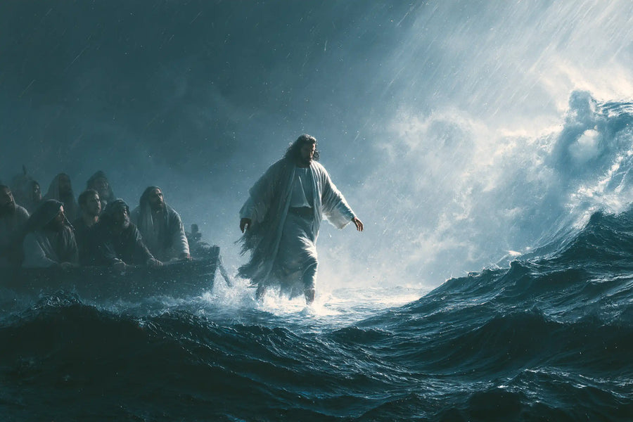 Jesus Walking on Water - Explosion of Movement · Landscape n° 9