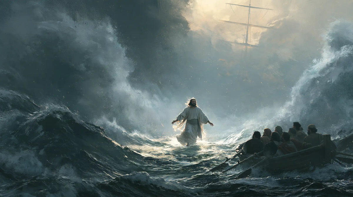 Jesus Walking on Water - Explosion of Movement · Landscape n° 13