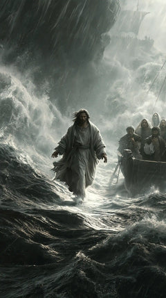 Jesus Walking on Water — Walking through the Silver Rain