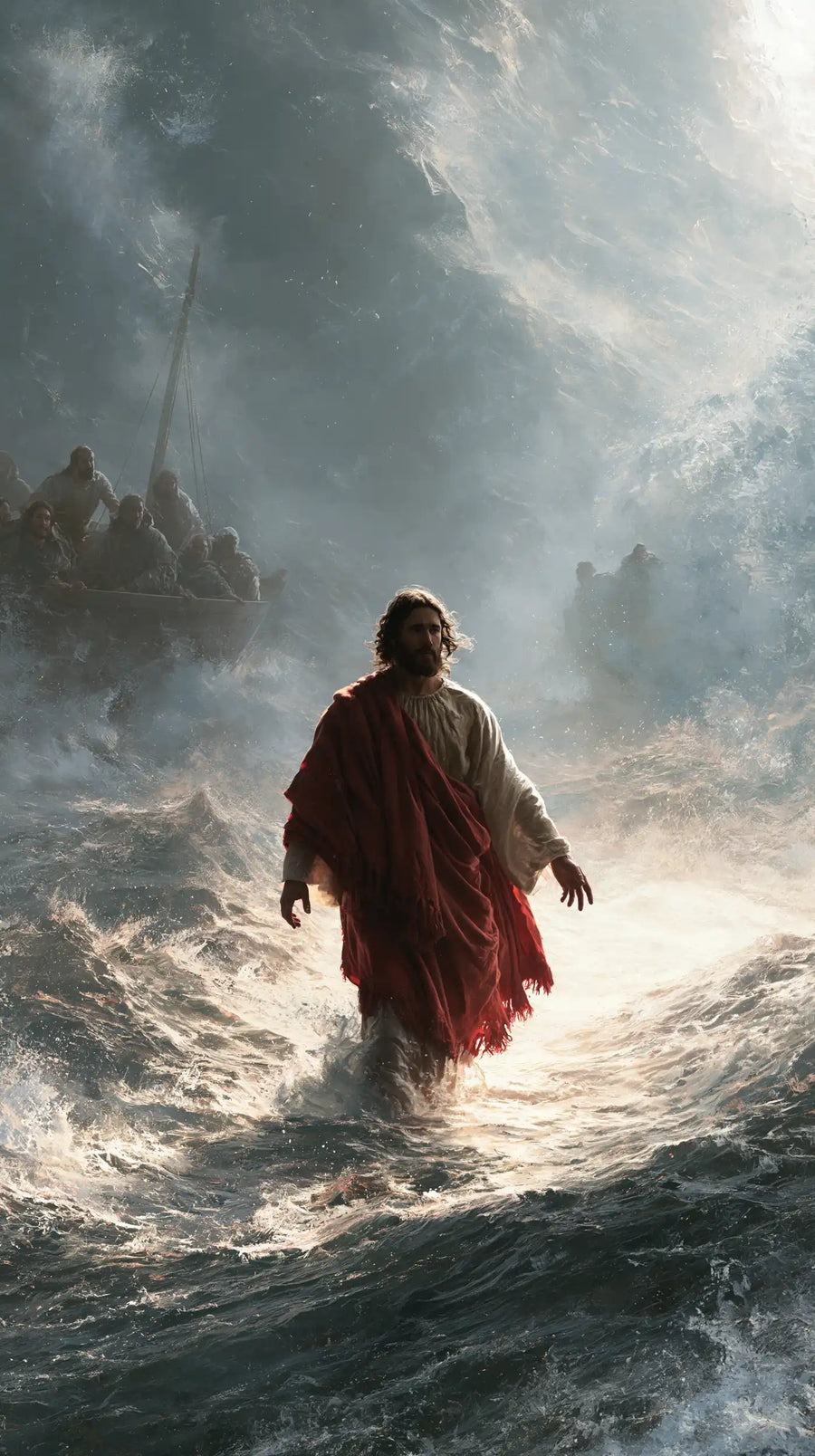 Jesus Walking on Water - Explosion of Movement · Portrait n° 10