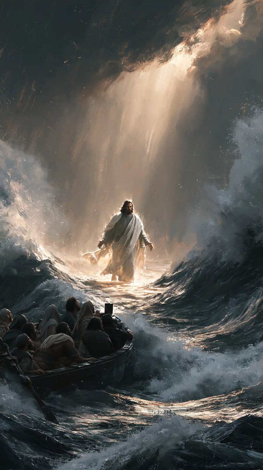 Jesus Walking on Water - Explosion of Movement · Portrait n° 11